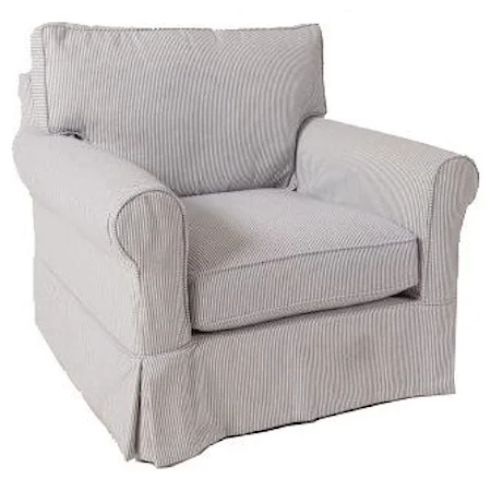 Slipcover Chair with Sock Arms